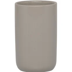 Gifi Aménagement Salle De Bain^Gobelet verre à dent céramique uni taupe