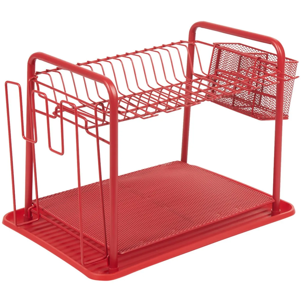 Best Gifi Égouttoir à vaisselle métallique rouge