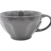 Best Gifi Jumbo en faïence côtelée 55 cl uni gris