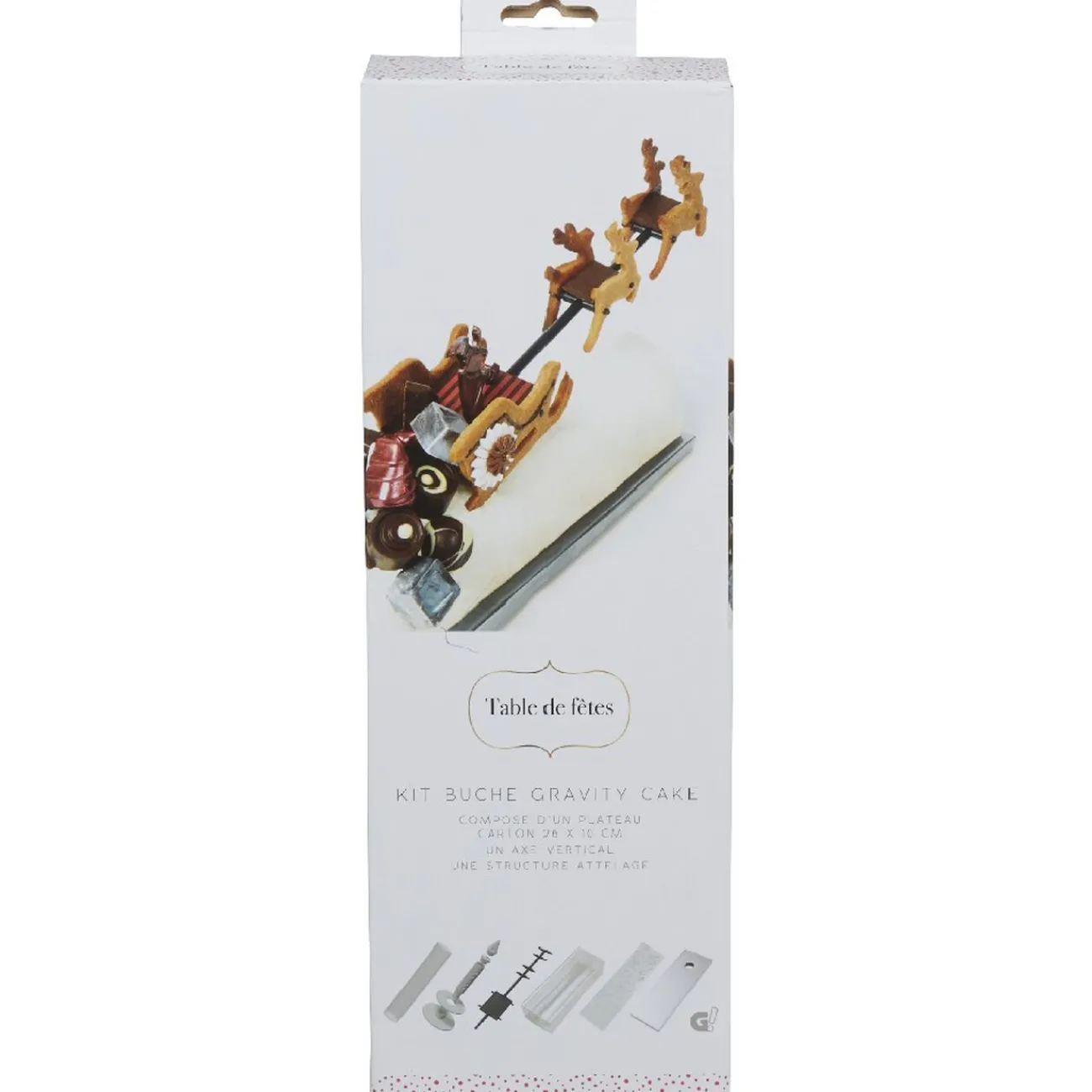 Online Gifi Kit bûche de Noël forme traîneau en vol