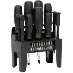 Gifi Outils Bricolage^Kit tournevis 11 manches et 10 embouts magnétiques