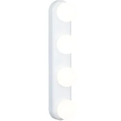 Gifi Aménagement Salle De Bain^Lampe de miroir 4 spots blanc