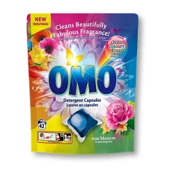 Gifi Entretien Du Linge|Lessive capsule OMO fleur de rose 42 pods