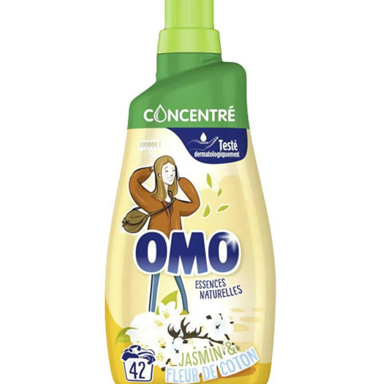 Gifi Entretien Du Linge|Lessive liquide concentré OMO essence naturelle de rose et lilas blanc