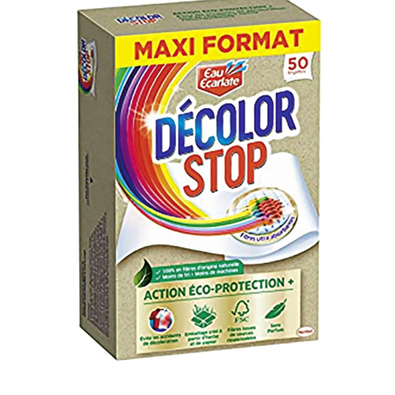 Gifi Entretien Du Linge|Lingette Décolor Stop Action complète Éco-protection x50