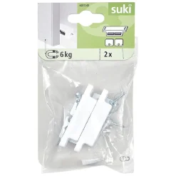 Gifi Quincaillerie^Loqueteau magnétique 6kg acier blanc