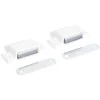 Gifi Quincaillerie^2 loqueteaux magnétiques plastique blanc - Force 3kg