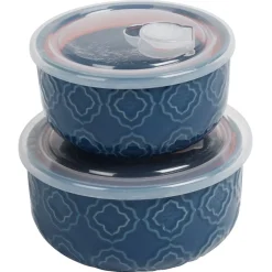 Best Gifi Lot de 2 boîtes alimentaires en céramique