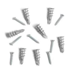 Gifi Quincaillerie^Lot de 7 chevilles autoforeuses avec vis Ø6x30mm charge 20kg