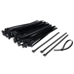 Gifi Quincaillerie^Lot de 50 colliers de serrage en polyamide noir