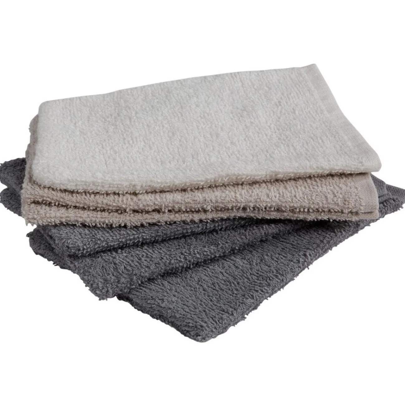 Gifi Aménagement Salle De Bain^Lot de 6 gants de toilettes