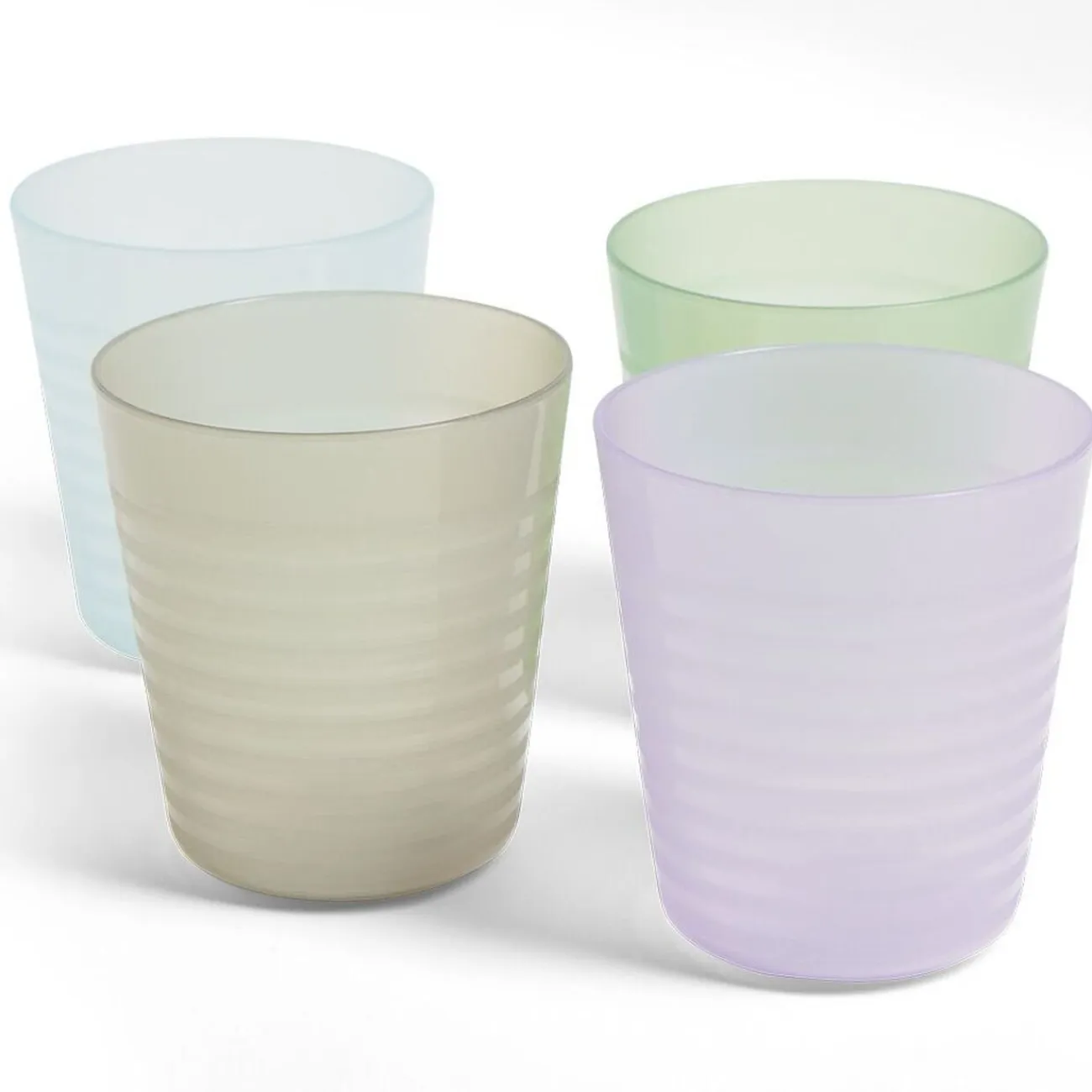 Sale Gifi Lot de 4 gobelets pour enfant Ø7,7xH.8,5cm plastique coloré
