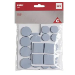 Gifi Quincaillerie^Lot de 25 patins adhésifs téflon