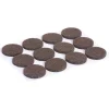 Gifi Quincaillerie^Lot de 12 patins en feutre adhésif marron - Ø22 mm