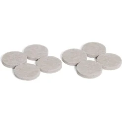 Gifi Quincaillerie^Lot de 8 patins en feutre adhésif ultra puissant beige - Ø32 mm
