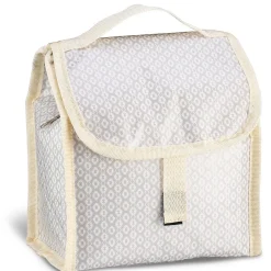 Discount Gifi Lunch bag réfrigérant beige et gris motif macramé