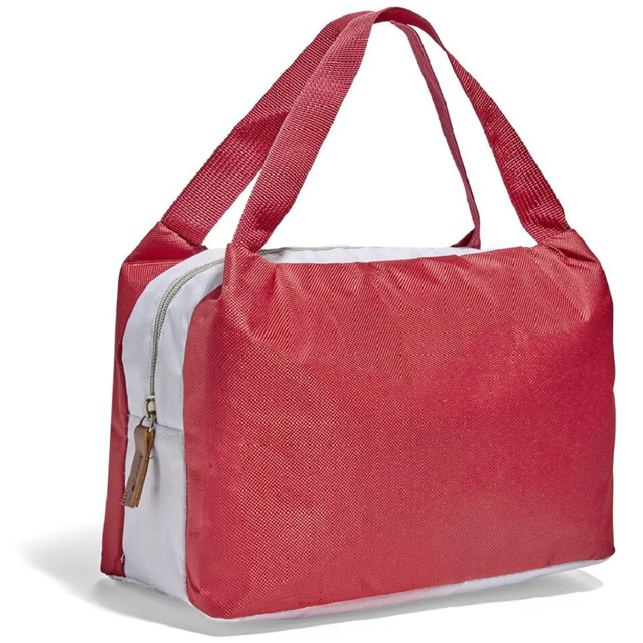 Clearance Gifi Lunch bag sac à repas isotherme rouge et beige - 25x14xH.16cm