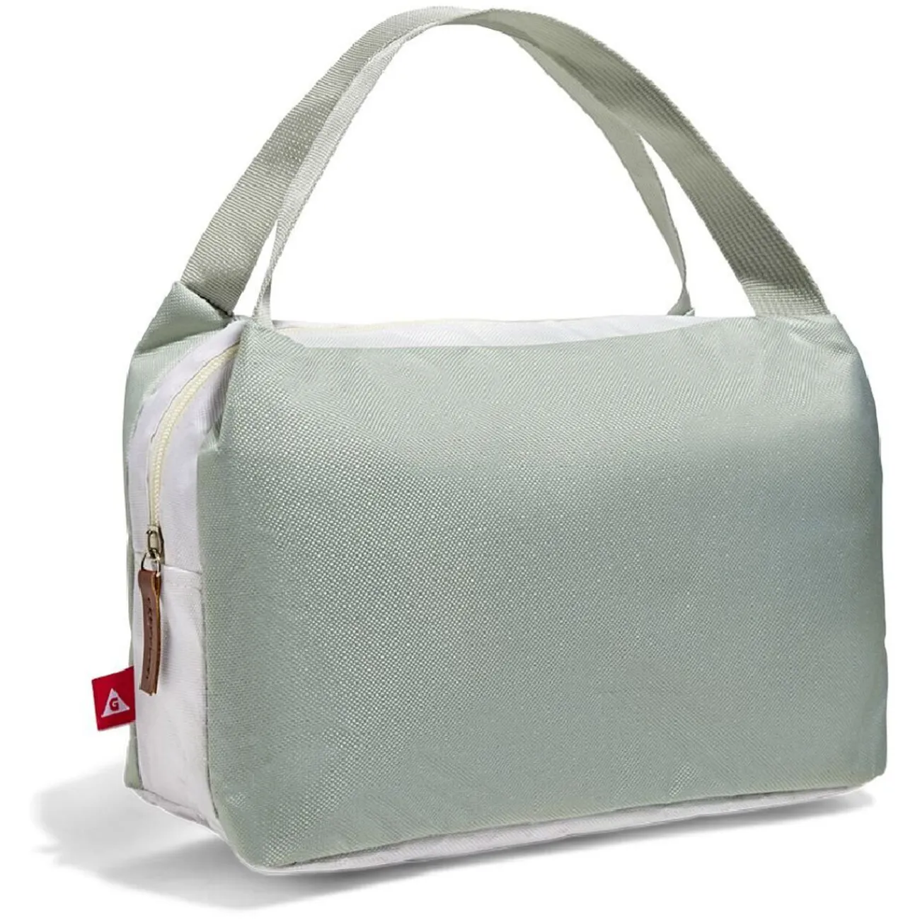 Hot Gifi Lunch bag sac à repas vert pistache et beige - 25x14xH.16cm