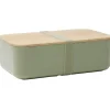 Gifi Lunchbox en plastique avec couvercle bambou +sangle silicone 900 ml