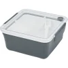 New Gifi Lunch box 2 niveaux plastique gris 95cl