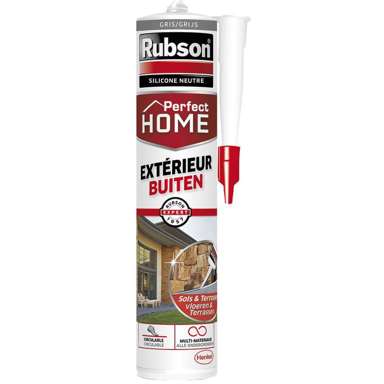 Gifi Colle Et Adhésif^Mastic extérieur RUBSON perfect home sols & terrasses gris