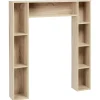Gifi Equipement Wc^Meuble contour WC couleur naturel H.100 cm