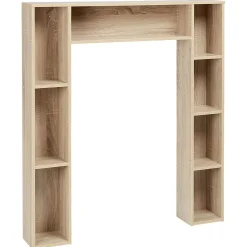 Gifi Equipement Wc^Meuble contour WC couleur naturel H.100 cm