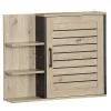 Gifi Aménagement Salle De Bain^Meuble mural bois 60xH50x14cm