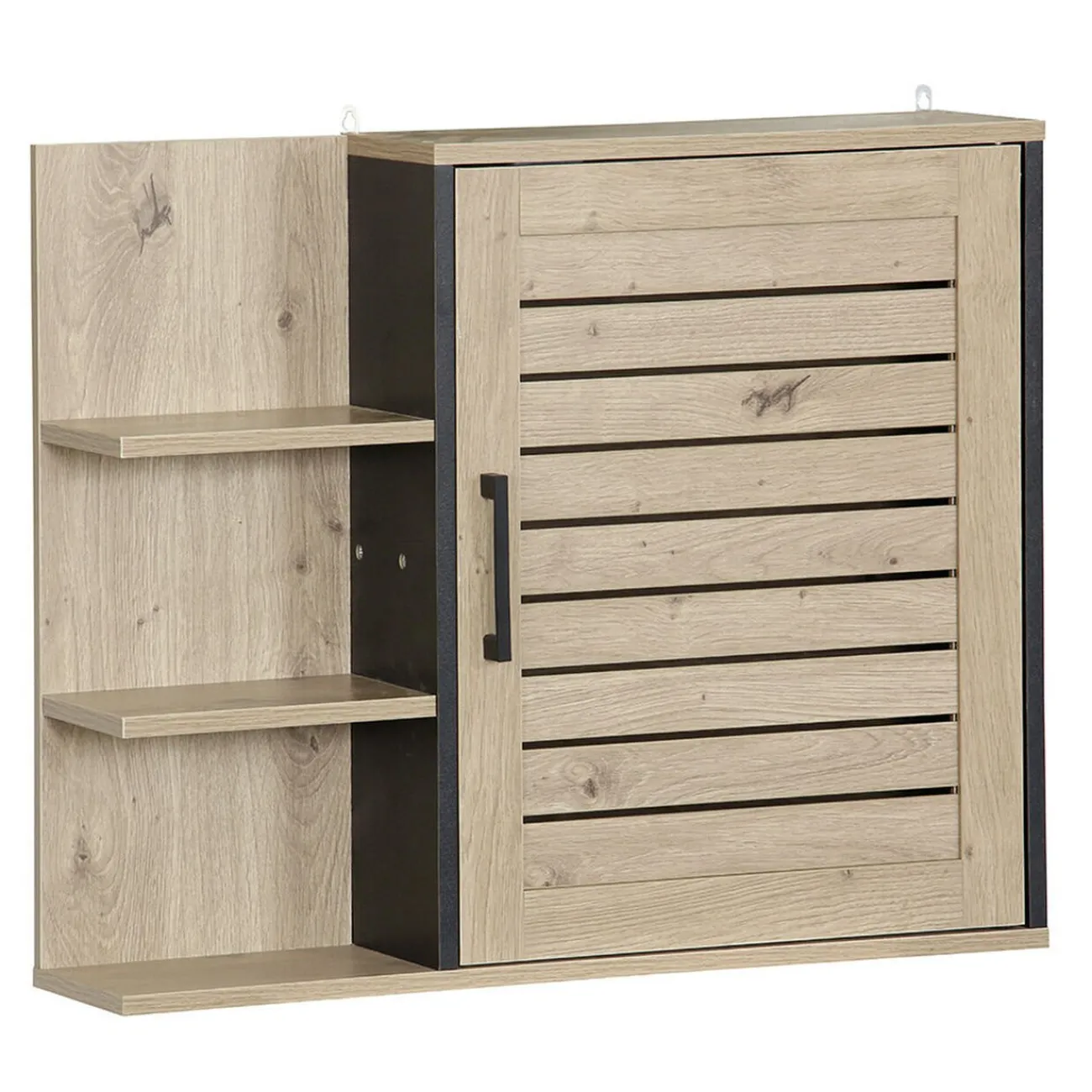Gifi Aménagement Salle De Bain^Meuble mural bois 60xH50x14cm