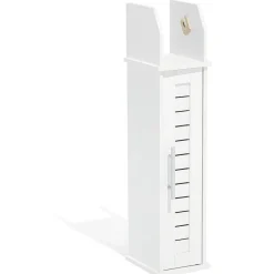 Gifi Equipement Wc^Meuble WC Richmond vertical bois blanc