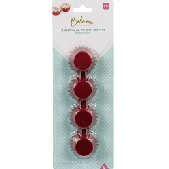 Online Gifi Mini caissette à muffin aluminium rouge x80