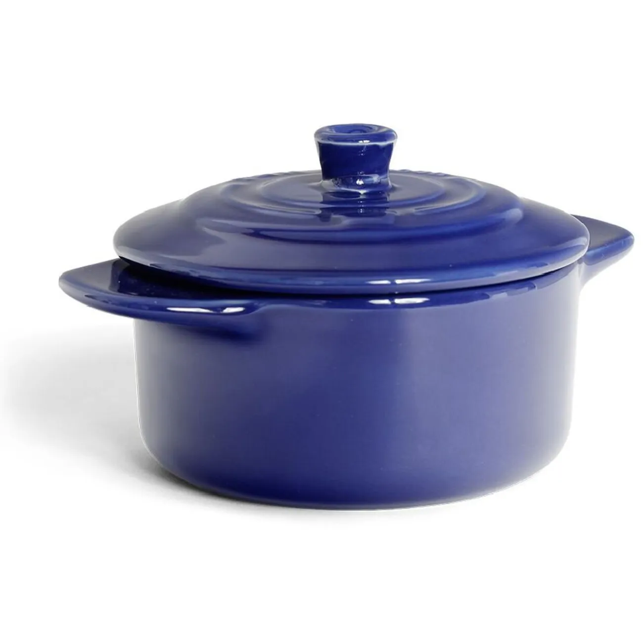 Online Gifi Mini cocotte individuelle en céramique avec couvercle - bleu ou noir
