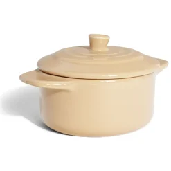 Online Gifi Mini cocotte individuelle en céramique avec couvercle - marron clair ou foncé