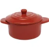 Outlet Gifi Mini cocotte ronde rouge