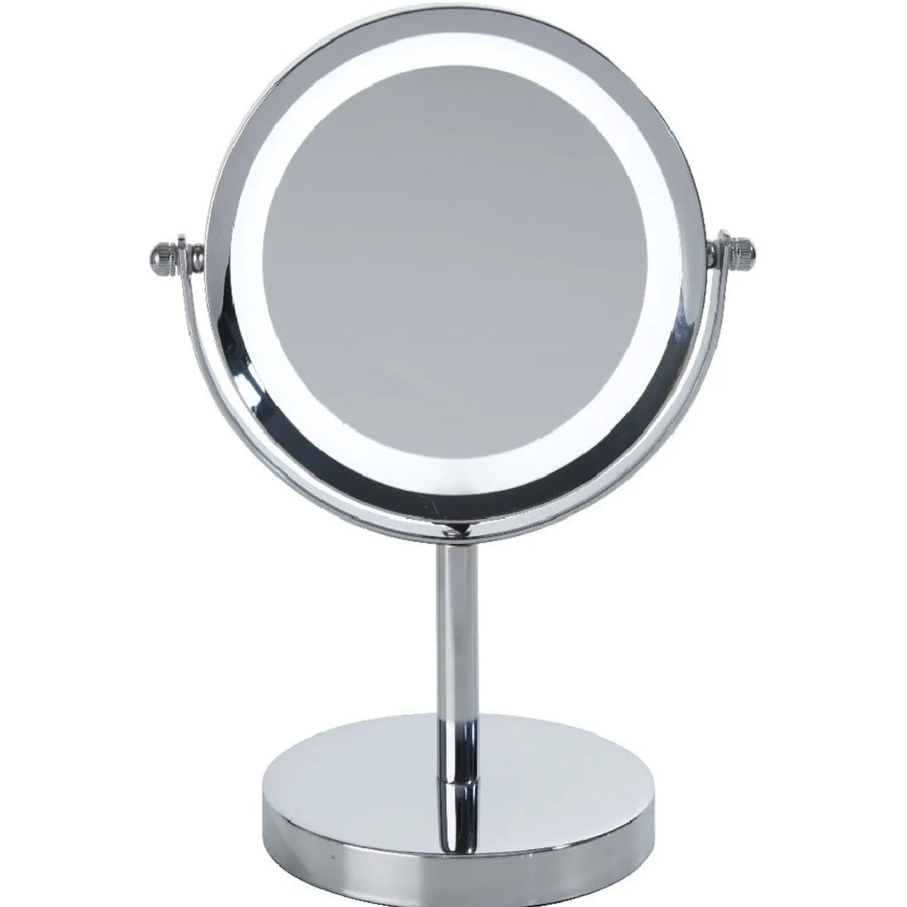 Gifi Aménagement Salle De Bain^Miroir à led sur pied double face gris
