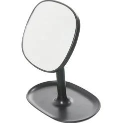 Gifi Aménagement Salle De Bain^Miroir POP noir sur pied repose bijoux