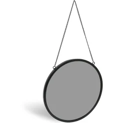 Gifi Aménagement Salle De Bain^Miroir rond métal noir Ø30cm