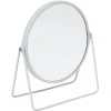Gifi Aménagement Salle De Bain^Miroir rond sur pied design industriel blanc