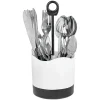 Best Gifi Ménagère 24 pièces avec support noir blanc
