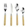 Sale Gifi Ménagère 16 pièces inox manche plastique jaune doré
