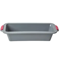 New Gifi Moule à cake gris silicone et structure métallique