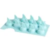 Sale Gifi Moule à glaçon forme aileron requin - 100% silicone bleu 20x12xH3,3cm