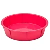 Hot Gifi Moule à manqué rond silicone rose