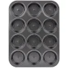 New Gifi Moule à muffin coeur coulant en métal x12