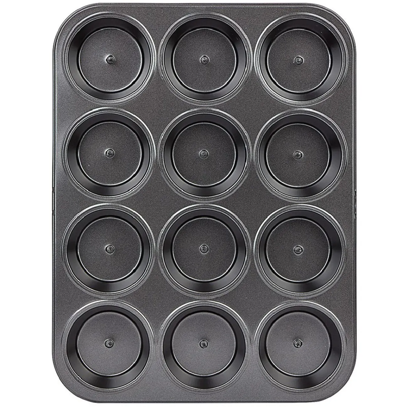New Gifi Moule à muffin coeur coulant en métal x12