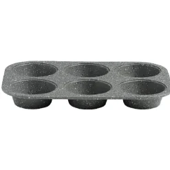 Hot Gifi Moule à muffins gris effet marbre