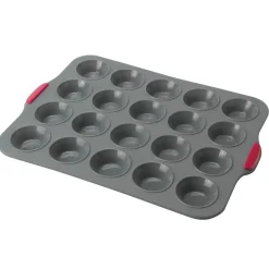 Online Gifi Moule petit four gris et rouge x20