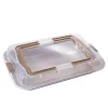 Hot Gifi Moule rectangulaire anti adhérent avec couvercle de transport