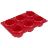 Best Gifi Moule silicone rouge 6 minis roses 3D