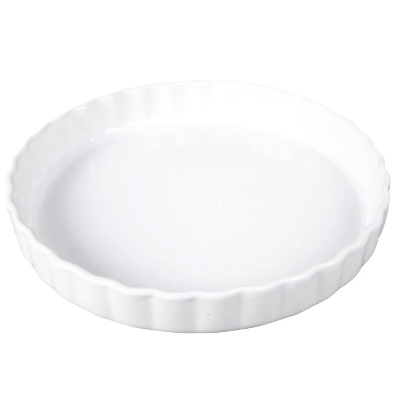 Outlet Gifi Moule à tarte en céramique blanc